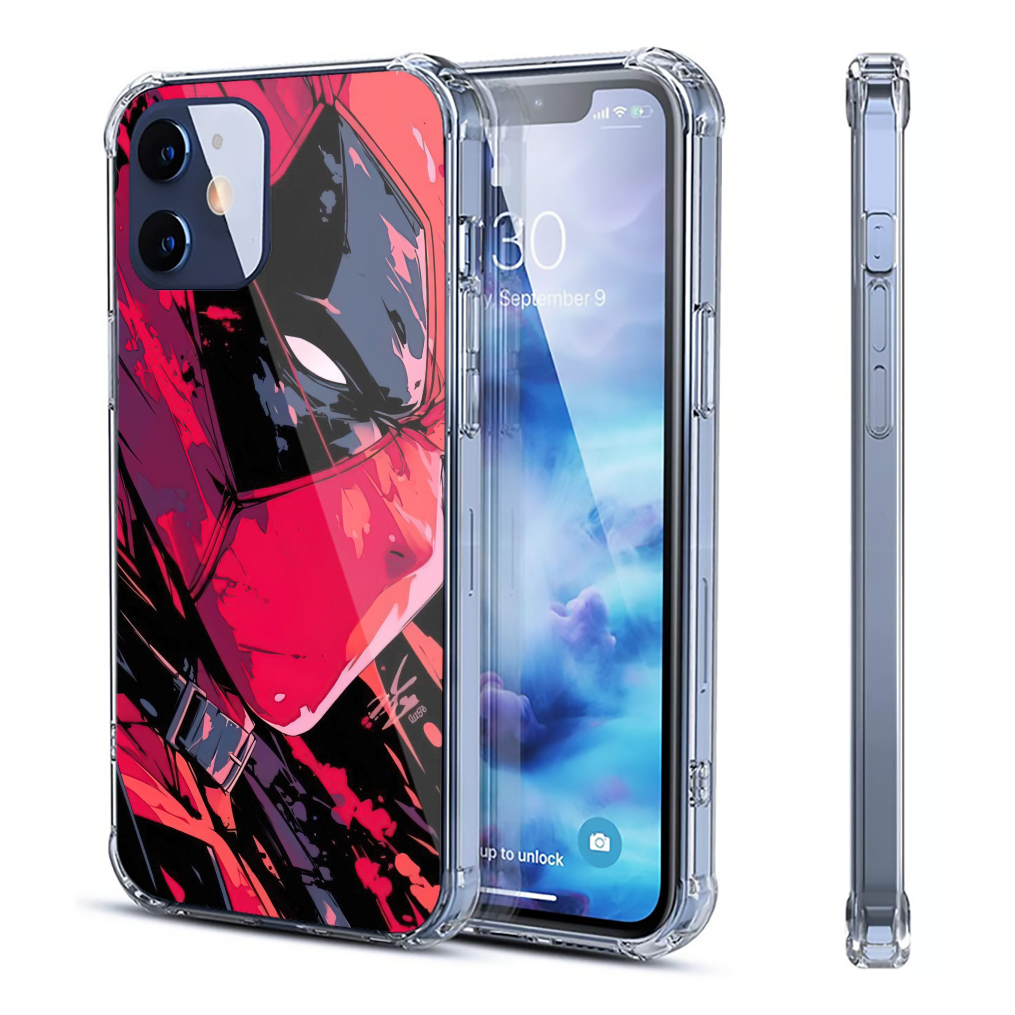（画像用） Deadpool デッドプール 【iPhone 12シリーズ対応】透明スマホケース（クリアソフトケース）